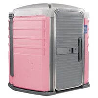 PolyJohn SA1-1012 We'll Care III Pink Wheelchair Accessible Portable Restroom - Assembled