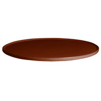 G.E.T. Enterprises DR202CH Bugambilia 14 5/16" Classic Textured Finish Chocolate Resin-Coated Aluminum Small Round Disc with Rim