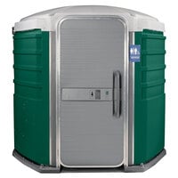 PolyJohn SA1-1003 We'll Care III Evergreen Wheelchair Accessible Portable Restroom - Assembled