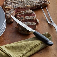 Mercer Culinary M21921 Genesis® 5 inch Forged Serrated Steak Knife with Santoprene Handle