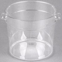 Carlisle 1076507 StorPlus 6 Qt. Clear Round Food Storage Container