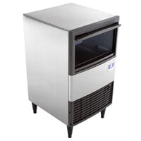 Manitowoc UDE0065A NEO 19 11/16 inch Air Cooled Undercounter Dice Cube Ice Machine with 31 lb. Bin - 115V, 57 lb.