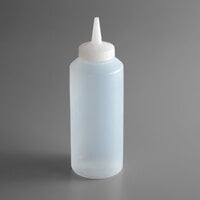 Vollrath 2812-13 Traex® Color-Mate™ 12 oz. Clear Single Tip Standard Squeeze Bottle