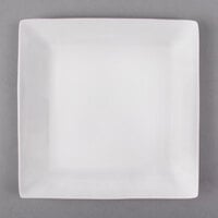 Libbey 999023136 Rigel Constellation 8 1/2" Square Lunar Bright White Porcelain Plate - 12/Case