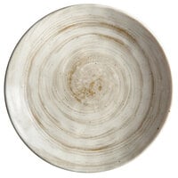 Elite Global Solutions D61R Van Gogh Taupe 6 1/8" Round Melamine Plate - 6/Case