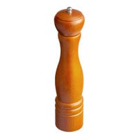 Acopa 12" Matte Brown Wooden Salt / Pepper Mill