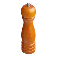 Acopa 8" Matte Brown Wooden Salt / Pepper Mill