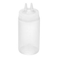 Vollrath Traex® Color-Mate™ 16 oz. Clear Twin Tip™ Wide Mouth Squeeze Bottle