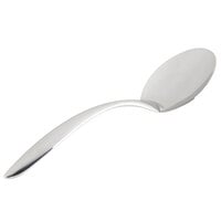 Bon Chef 9463 9 3/4" Stainless Steel Solid Serving Spoon with Hollow Cool Handle