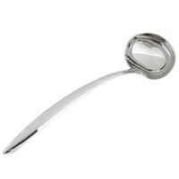 Bon Chef 9456HF 6 oz. Hammered Stainless Steel Serving Ladle with Hollow Cool Handle