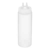 Vollrath Traex® Color-Mate™ 24 oz. Clear Twin Tip™ Wide Mouth Squeeze Bottle