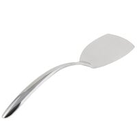 Bon Chef 9459 14 3/4 inch Stainless Steel Solid Serving Turner with Hollow Cool Handle