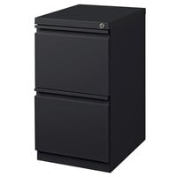 Hirsh Industries 19328 Charcoal Mobile Pedestal Letter File Cabinet - 15 inch x 19 7/8 inch x 27 3/4 inch