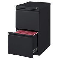 Hirsh Industries 19328 Charcoal Mobile Pedestal Letter File Cabinet - 15 inch x 19 7/8 inch x 27 3/4 inch