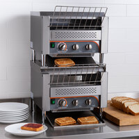 AvaToast T3600D2S Double Stacked Commercial Conveyor Toaster with 3 inch Opening - 240V, 7200W, 2400 Slices per Hour