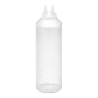 Vollrath Traex® Color-Mate™ 24 oz. Clear Twin Tip™ Standard Squeeze Bottle