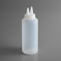 Vollrath 2212-13 Traex® Color-Mate™ 12 oz. Clear Twin Tip™ Standard Squeeze Bottle