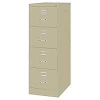 Hirsh Industries 16701 Putty Four-Drawer Vertical Legal File Cabinet - 18 inch x 26 1/2 inch x 52 inch