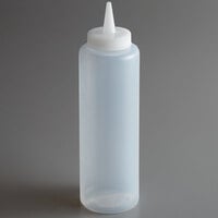 Vollrath 52063 Traex® 12 oz. Clear Single Tip Slim Profile Squeeze Bottle