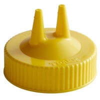 Vollrath 2300-08 Traex® Yellow Twin Tip™ Wide Mouth Bottle Cap