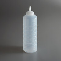 Vollrath 5224-13 Traex® 24 oz. Clear Single Tip Standard Squeeze Bottle