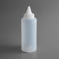 Vollrath 2912-13 Traex® 12 oz. Clear Single Tip Closeable Standard Squeeze Bottle
