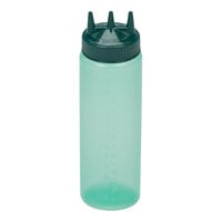 Vollrath Traex® Color-Mate™ 24 oz. Green Tri Tip™ Wide Mouth Squeeze Bottle