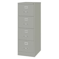 Hirsh Industries 17550 Gray Four-Drawer Vertical Legal File Cabinet - 18 inch x 25 inch x 52 inch
