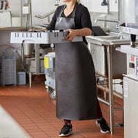 Wholesale Job Lot 10 Brand New Mens Womens Grey Waitress Bar Aprons Chef Cafe 