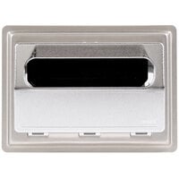 Vollrath 6520-28 Stainless Steel In-Counter Minifold Napkin Dispenser with Chrome Faceplate