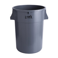 Lavex Janitorial 44 Gallon Gray Round Commercial Trash Can