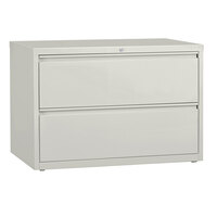 Hirsh Industries 17458 Gray Two-Drawer Lateral File Cabinet - 42 inch x 18 5/8 inch x 28 inch