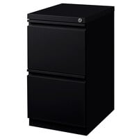 Hirsh Industries 18578 Black Mobile Pedestal Letter File Cabinet - 15 inch x 19 7/8 inch x 27 3/4 inch