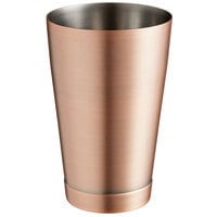 Barfly M37007ACP 18 oz. Antique Copper-Plated Half Size Cocktail Shaker Tin