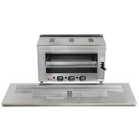 Cooking Performance Group S-36-SB-L 36 inch Liquid Propane Infrared Salamander Broiler with 60 inch Range Mounting Bracket - 36,000 BTU