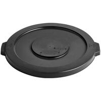 Lavex 20 Gallon Black Round Commercial Trash Can Lid