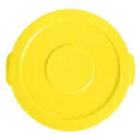 Lavex 10 Gallon Yellow Round Commercial Trash Can Lid