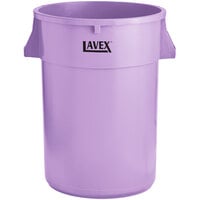 Lavex 44 Gallon Purple Round Commercial Trash Can