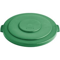 Lavex 55 Gallon Green Round Commercial Trash Can Lid