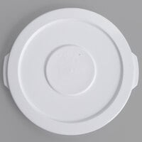 Lavex White Round Commercial Trash Can Lid