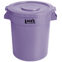 Lavex Janitorial 20 Gallon Purple Round Commercial Trash Can / Ingredient Bin