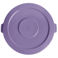 Lavex Janitorial 44 Gallon Purple Round Commercial Trash Can Lid
