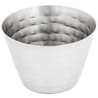 American Metalcraft HAMSC4 4 oz. Hammered Stainless Steel Round Sauce Cup