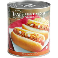 Vanee #10 Can Chili Hot Dog Sauce - 6/Case