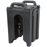 Cambro 100LCD110 Camtainers® 1.5 Gallon Black Insulated Beverage Dispenser