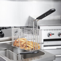 Vollrath FFB1250 10 inch x 4 inch x 4 inch Small Fryer Basket with Front Hook
