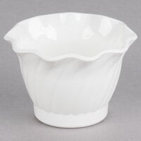 Cambro SRB5148 5 oz. White Plastic Swirl Bowl - 24/Case
