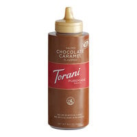 Torani 12 fl. oz. (16.5 oz.) Puremade Salted Chocolate Caramel Flavoring Sauce