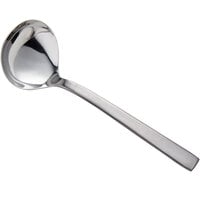 Oneida Chef's Table Satin by 1880 Hospitality B449MGLF 8 1/2" 18/0 Stainless Steel Heavy Weight Gravy Ladle - 12/Case