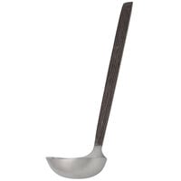 American Metalcraft WVAL 3.5 oz. Wavy Aged Stainless Steel Ladle
